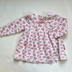 Magnetic Me pink flower long sleeve dress size 6-9 months baby girl